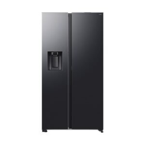 SAMSUNG RS80F65KDFEF RS80F Side-by-Side (635 l, D, 1784 mm hoch, Premium Black Steel)