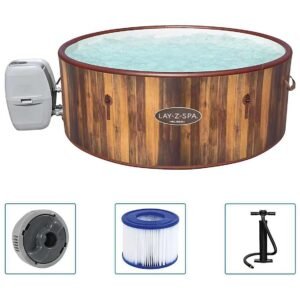 BESTWAY 92886 Whirlpool, Silber und Schwarz