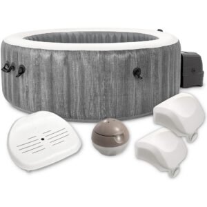 INTEX PureSPA 28440 + Kunststoffsitz & Dosierspender Whirlpool