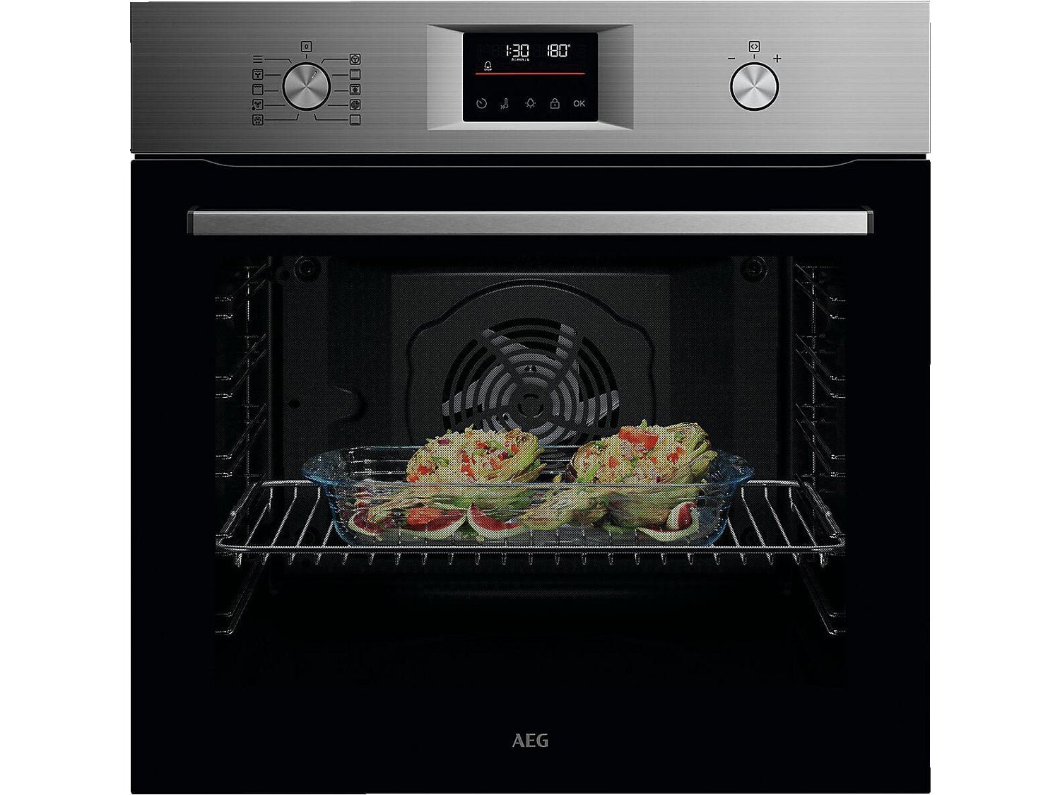 AEG OU5PB40ZSM, Einbaubackofen (Einbaugerät, 72 l, 596 mm breit), Serie 5000 mit SurroundCook®