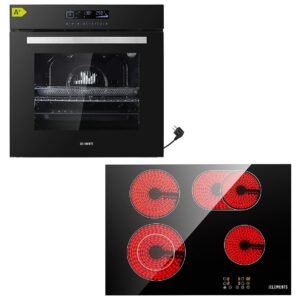 KB ELEMENTS ELK75DV2/60CR1, Einbau Backofen Set (ceramic hob, A+, 65 l)