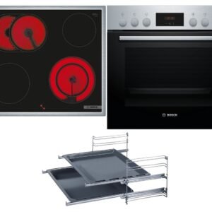 BOSCH HND211RS63 Serie 4/Serie 2, Einbauherdset (Glaskeramikkochfeld, A, 66 l)