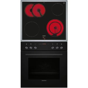 SIEMENS EQ412TAAB iQ100 (Backofen), iQ300 (Kochfeld), Einbauherdset (Elektrokochfeld, A, 66 l)