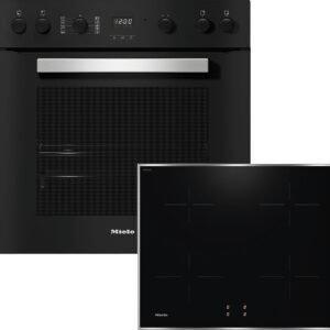 MIELE TwinSet Comfort Induktion (Backofen H 2459 I und Kochfeld KM 7061 FR), Einbauherdset (Induktionskochfeld, A+, 76 l)