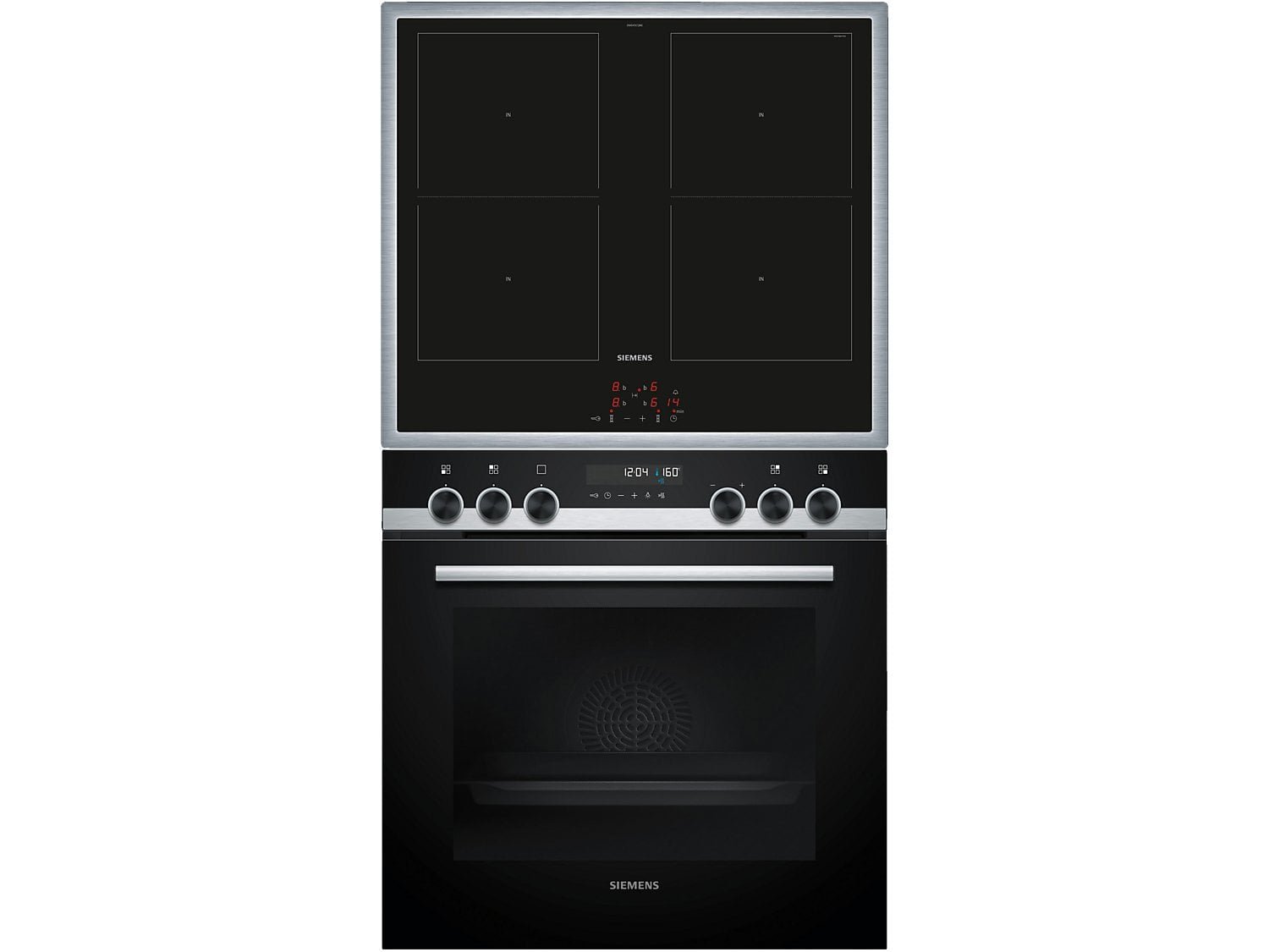 SIEMENS PQ521DB2ZM (HE578BBS4+EM645CQB6E) iQ500, Einbauherdset (Induktion, A+, 71 l)