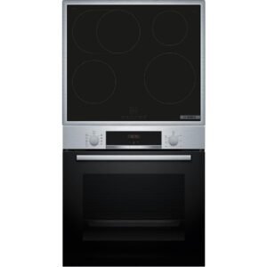 BOSCH HBD435RS64 (HBA514BS3 + PIF64RBB5E) Serie 4, Backofenset (Induktionskochfeld, A+, 71 l)