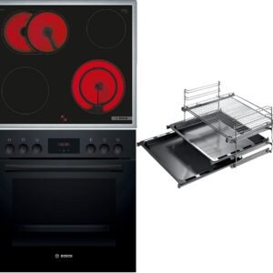 BOSCH HND211RB1 (HEF113BB0 + HEZ438301 + NKN645GA2E) Serie 2/Serie 4, Einbauherd-Set (Elektrokochfeld, A, 66 l)
