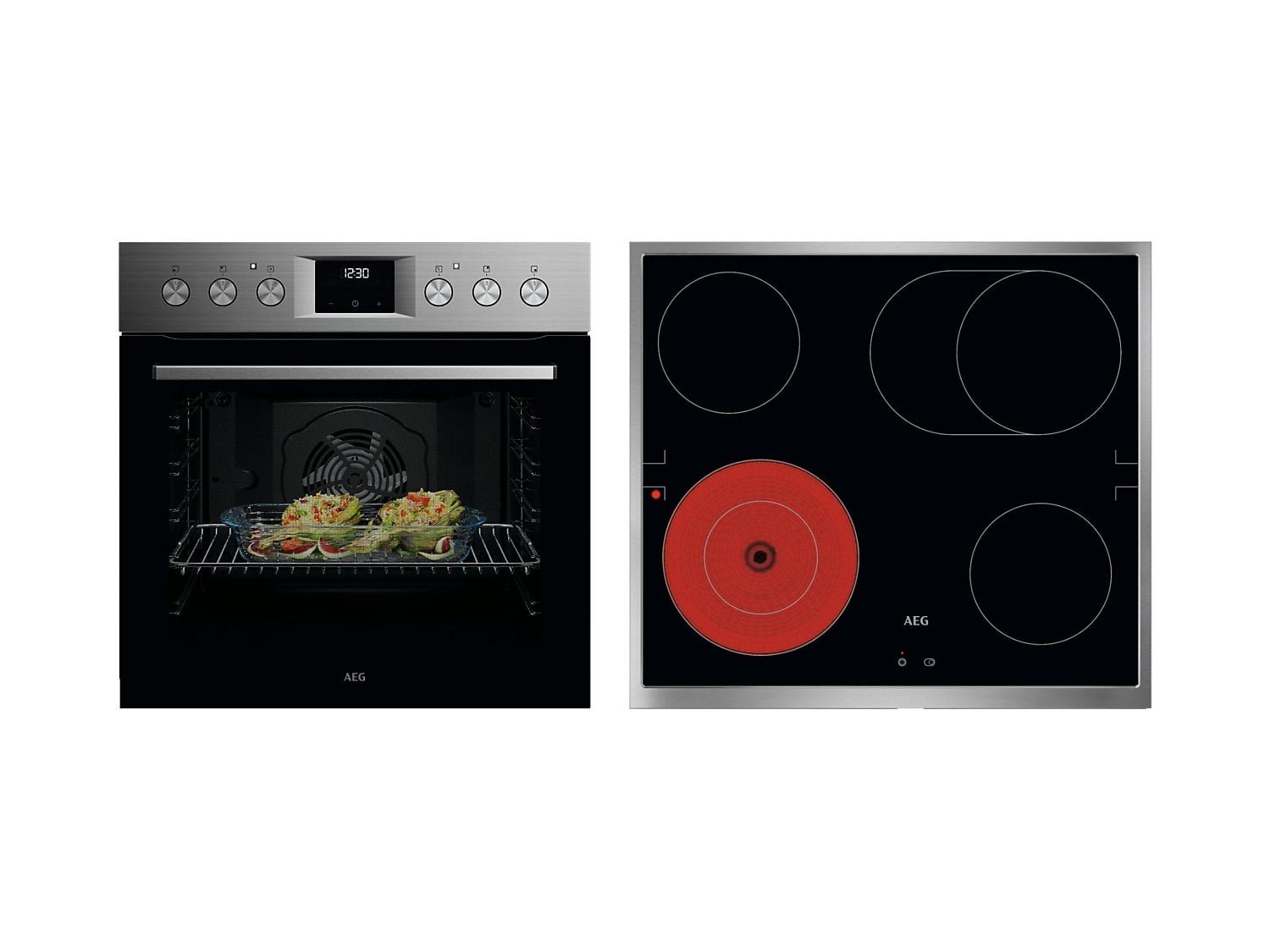 AEG OO11HSM, Einbauherdset (Strahlungsbeheizt, Herdgebunden, A+, 72 l)