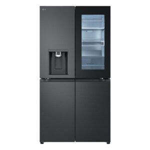 LG GMG960MMSD mit Craft Ice, InstaView® Multi-Door mit Craft Ice French Door (638 l, E, 1792 mm hoch, Essence Black Steel)