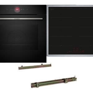BOSCH HBD80PY53 Serie 8/Serie 6, Einbaubackofenset (Induktionskochfeld, A+, 71 l)