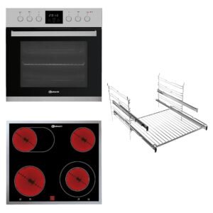 BAUKNECHT HEKO 500 H, Einbauherdset (Elektrokochfeld, A, 65 l)