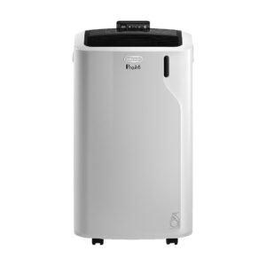 DELONGHI Pinguino PAC EM93K.1 Silent, 3-in1: Kühlung, Entfeuchtung, Ventilation, leises mobiles Klimagerät Weiß/Schwarz