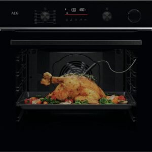 AEG TR6PB51ZSB, Einbaubackofen (Einbaugerät, 72 l, 596 mm breit), 6000